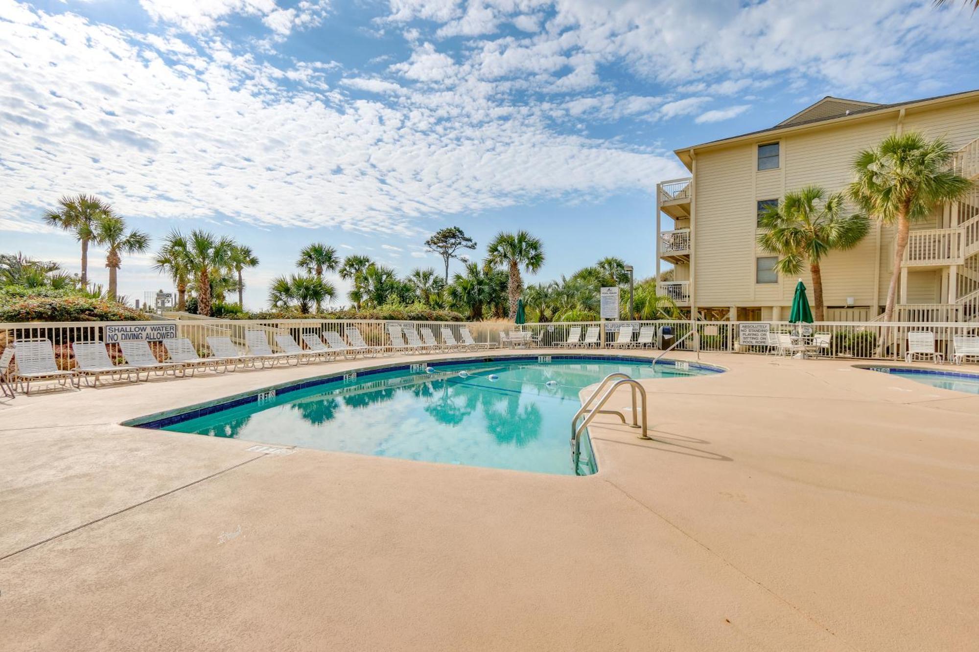 Breakers Oceanfront Getaway With Amazing View And Pool Villa Hilton Head Island Eksteriør billede